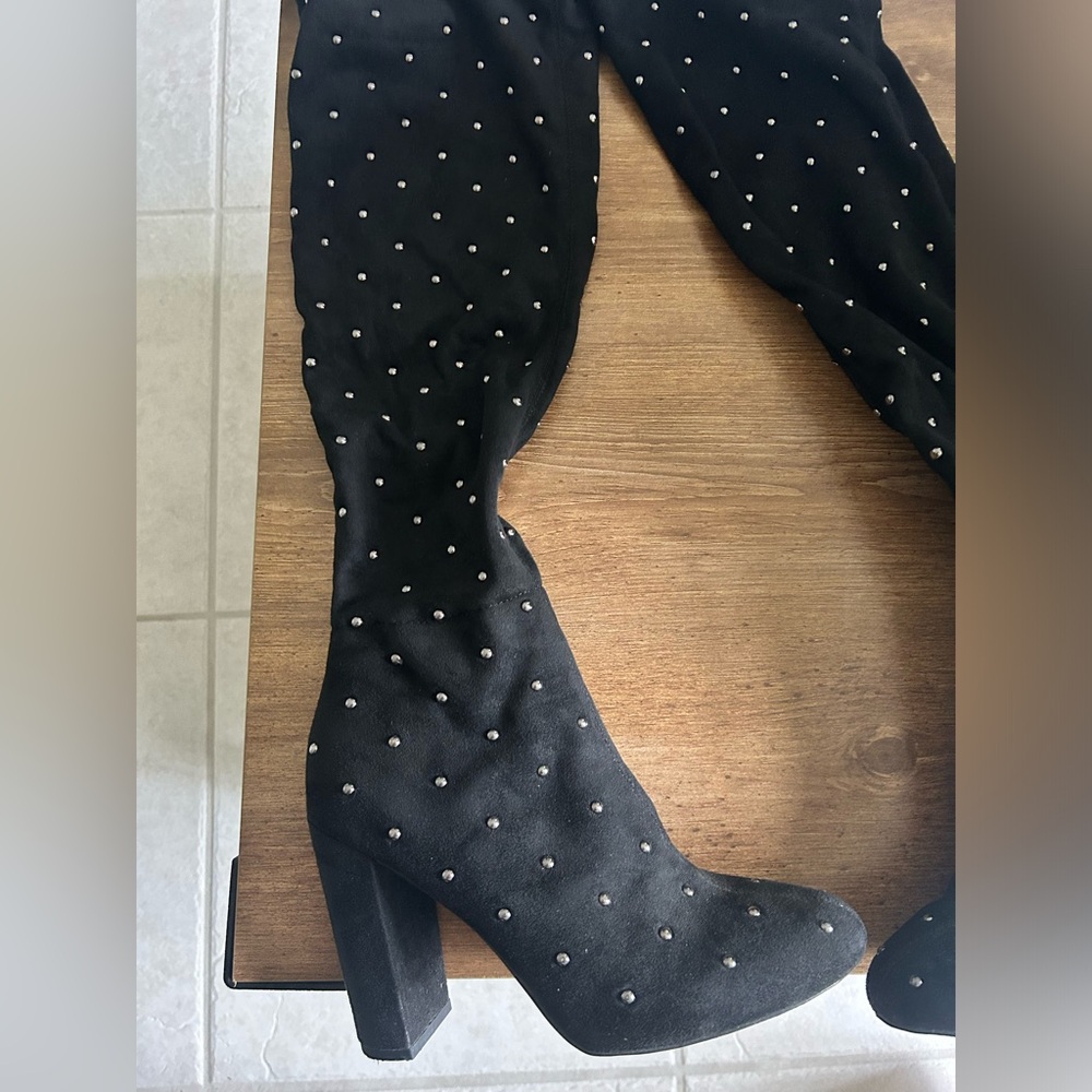 Jessica Simpson over the knee black stretch suede. Size 8.5. Worn once.